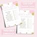 Paper Clever Party Pink and Gold Baby Shower Games Girl - Guess the Price is Right Baby Shower Activities for Guests Prizes, Twinkle Little Star Theme Ideas Princess, 4x6, 25 Cards