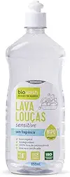Biowash Lava Louças Sensitive 650ml Hipoalergênico Sem Fragrância Concentrado