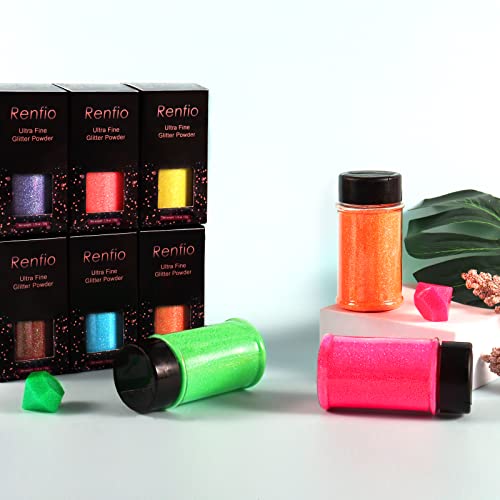 image for Renfio Iridescent Ultra Fine Glitter Powder Resin Supplies Glitters 1.