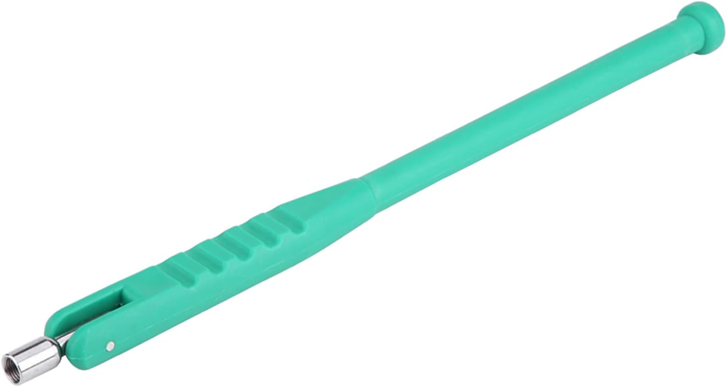 Pilipane Tire Valve Puller Tool, Green Tire Valve Rod, Long-Lasting Green Tire Valve Puller Tool with Built in Valve Core Tool, No Scratch Rod for Easy Tire Maintenance