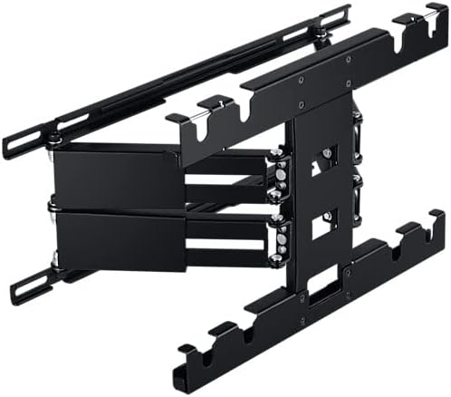 Another view of the extended TV mount, highlighting the articulation points