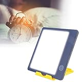 Lámpara de terapia de luz, lámpara de recuperación de energía, luz de fototerapia de brillo ajustable 6000/10000Lux con control táctil, lucha contra el trastorno afectivo estacional