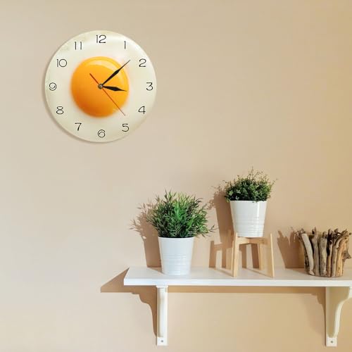 Reloj de Pared Huevos Fritos - Silencioso, Analógico miniatura 4