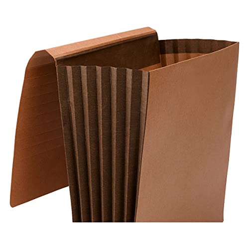 Smead Tuff File Wallet, 7" Expansion, Flap And Cord Closure, Extra Wide Letter Size, Redrope, 5 Per Box (71165) #TOP2