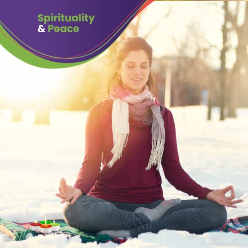 Christmas Candles Scented Candles Tea Lights Candles - Christmas Candle Set Of 16 Tealight With 4 Fragrascented Tealights Candle Set 64 Pcs - Holiday Joy, Peppermint, Gingerbread, Balsam & Cedar #TOP6