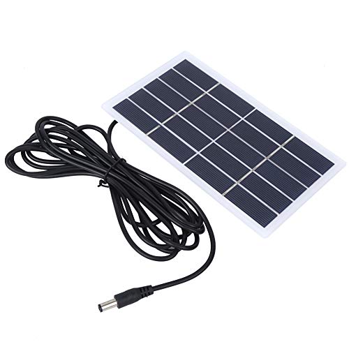 HYWHUYANG Panel de batería de energía Solar de polisilicio con Interfaz de CC para lámpara de jardín al Aire Libre con batería de 3,7 v