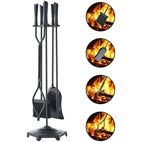 Leopcito 5pcs Anti-Rust Fireplace Tools Cover