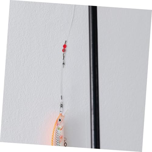 Líder de Pesca de Nylon BESPORTBLE con Acero Inoxidable miniatura 4