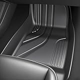 SUPER LINER Floor Mats for 2024-2025 2026 Tesla Model 3 Highland | 6-Piece Set Extra-Thick TPE All-Weather Floor & Cargo Liners | Pet & Child-Friendly Custom Fit Interior Accessories