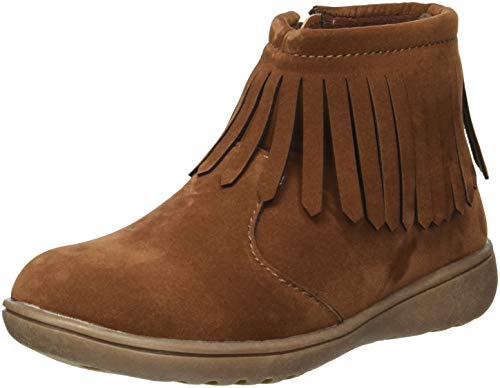 carter's Girls' Cata3 Fringe Chukka Boot, Brown, 8 M US Toddler