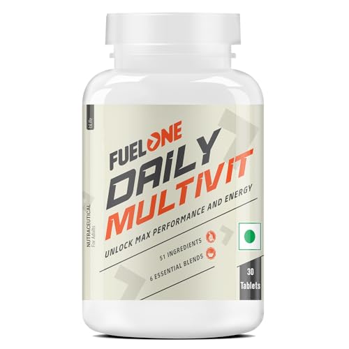Image of FUELONE Daily Multivitamin, 30 Tablets | 51 Ingredients & 6 Blends, For Energy, Immunity & Recovery