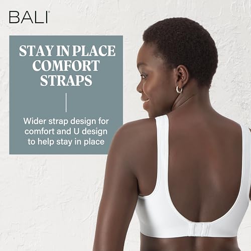 Image of Bali Women's Wireless Bras for Women - Comfort Revolution Wireless Bra - Adjustable & Supportive - Plus Size Women