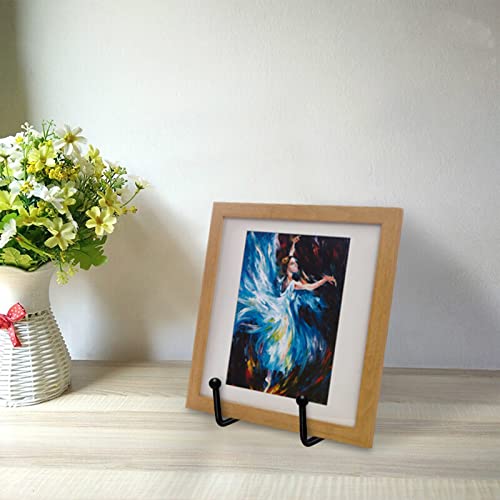 Cerpourt 4 Pack 4 Inch Plate Stands For Display,Black Iron Easel Plate Display Photo Holder Stand, Displays Picture Frames, Decorative Plates, Tablets And Art,Display Stand #TOP3