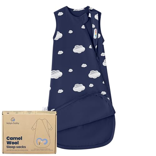 Image of kaiya baby Unisex Sleeping Bag for Babies and Toddlers 0.5 Tog Sleep Sack 0-6 Months, Newborn Sleep Sack, Wearable Blanket Baby, One Piece Sleeveless, Gifts for Baby