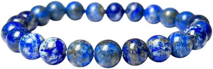 8mm Lapis Lazuli Round Beads Stretch Bracelet - Image 2