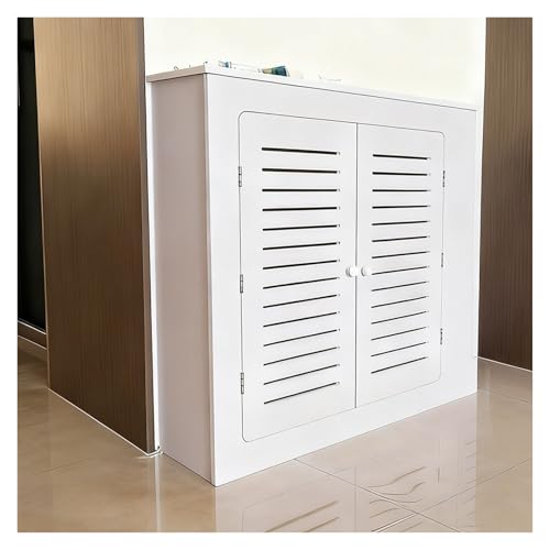 WBBML Cubre Radiadores Fácil de Limpiar Cubierta Colector Calefacción por Suelo Radiante Armario Protector Calentador Cuarto de Baño, Cocina(60x60x20cm/23.62x23.62x7.87in)
