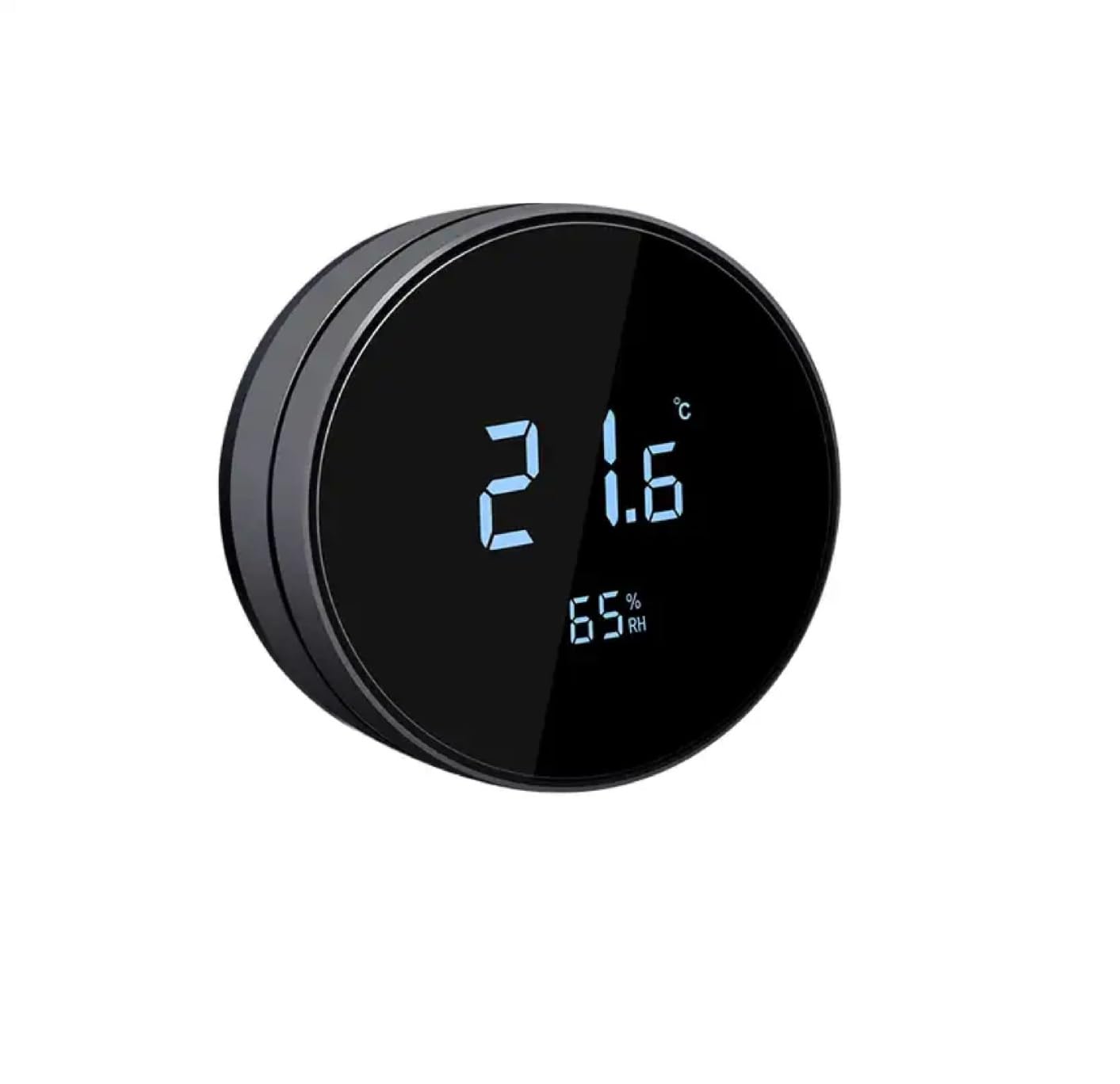 Eazyliv Smart Solutions Tuya WiFi Thermostat Rotary Dual Ring Thermostat Air Conditioner Thermostat Temperature Controller 3 Speed 24V Work With Amazon Alexa Echo Google Home (Charcoal Black)