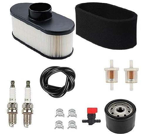 Tune Up Kit for Kawasaki FR691V FR651V FR730V FS481V FS541V FS600V FS730V Lawn Mower Tractor, fit for 49065-7007 Oil Filter, 11013-7047 Air Filter