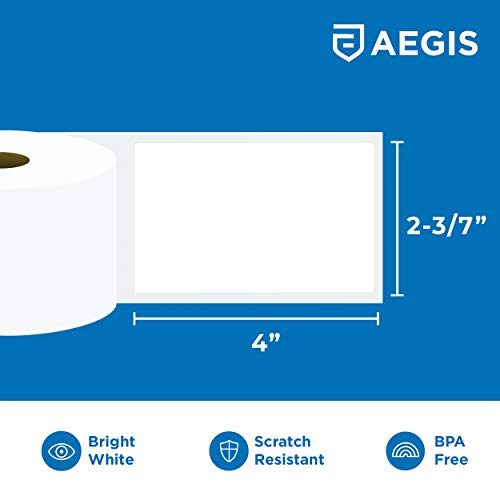 Aegis Adhesives - Compatible Labels Replacement For Brother Dk-1202 (2.4" X 3.9") Shipping & Postage, Use With Ql Label Printers - 12 Rolls + 1 Frame #TOP1