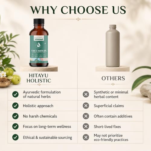 Image of 3-in-1 Ayurvedic Hair Oil - For Strong, Healthy & Nourished Hair