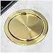 Trash Can Lids, Waste Chute Built-in Countertop Bin Lid, Stainless Steel Garbage Covers, Brushed Surface Grommet Swing Balance Flap Cover, for Kitchen(Gray)