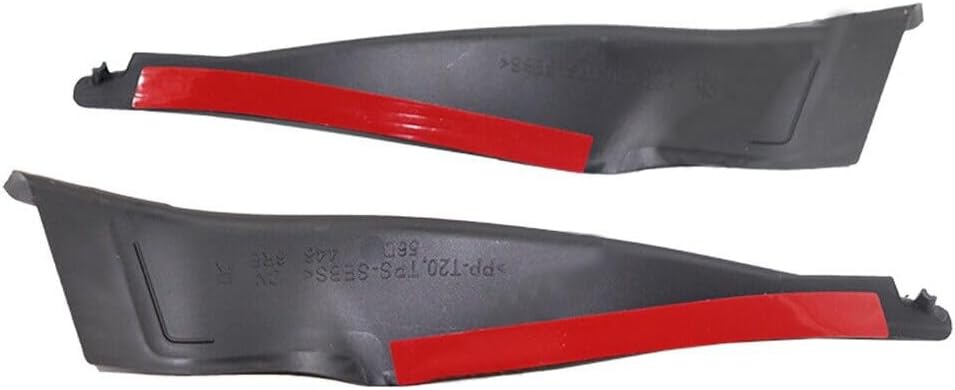 1Pair Car Front Wiper Side Cowl Extension Cover Trim for VW Passat 2012 2013 2014 2015