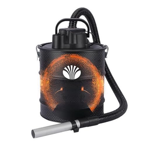 Daewoo Aspirador de Cenizas DAAVC1200K-20L - Potencia 1200 W, Depósito 20 L, Filtro HEPA, Caudal 1.8 m³/min, Tubo Aluminio, Manguera Incluida 700163