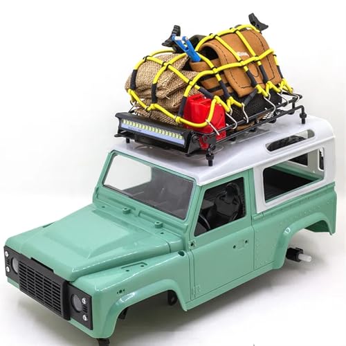 Luces de coche RC accesorios upgrade baca de metal MN D90 1/12 5