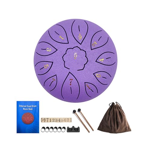 Tambour à langue en acier 11 notes sol de haute précision pour relaxation et yoga