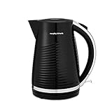 Morphy Richards 108266 Krug Wasserkocher Dune, Kunststoff, 3000 W, 1,5 Liter, schwarz