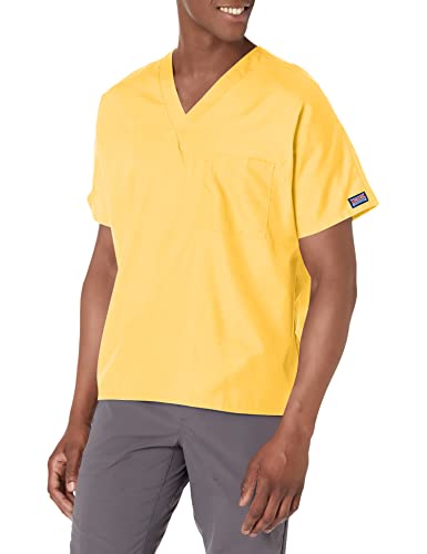 Image of Cherokee Scrubs for Women and Men Unisex V-Neck Tunic Nursing Scrub Top with Chest Pocket, Tuckable Durable Fabric - 4777 | 1 Chest Pocket For Essentials, Traditional Fit, Durable Construction, Comfortable Knit Details, Easy Care, Tuckable Style