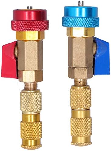 31Pcs R134A AC Valve Core Tool Set - Quick Remover/Installer For High & Low Pressure Ports, Includes Cores & Caps