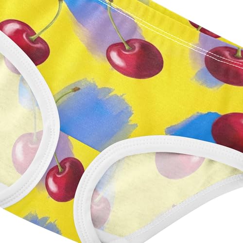 Fun Toddler Girls Underwear 2t Cotton Cute Panties Girl Vibrant Cherries Colorful Orange Briefs Underpants4