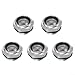 Aluminum Oil Level Sight Glass for Air Compressor, 1/2 Inch Male Thread with Tempered Glass, for CNC Machine & Hydraulic Press Compatible, 5 Pack