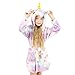 wgde toy Jouets pour Filles de 8-10 Ans, Douce Licorne Peignoir à Capuchon Vêtements de Nuit pour Enfants Licorne Jouets pour Filles Cadeaux de Licorne pour Filles, 140