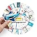 Airline Ticket Sticker Pack of 52 Boarding Pass Stickers Air Ticket Decals for Laptops Water Bottles Luggage Helmet
