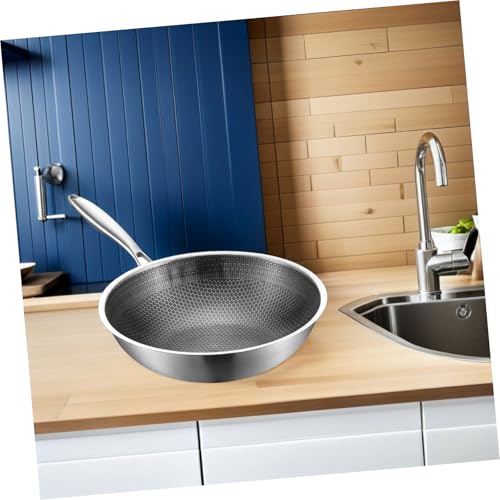 Wok Healifty de acero inoxidable antiadherente 2.21 lb miniatura 4