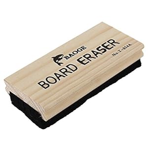 DealMux Houten Office School Shell Blackboard Cleaner Board Eraser 5 Inch Lange Zwart