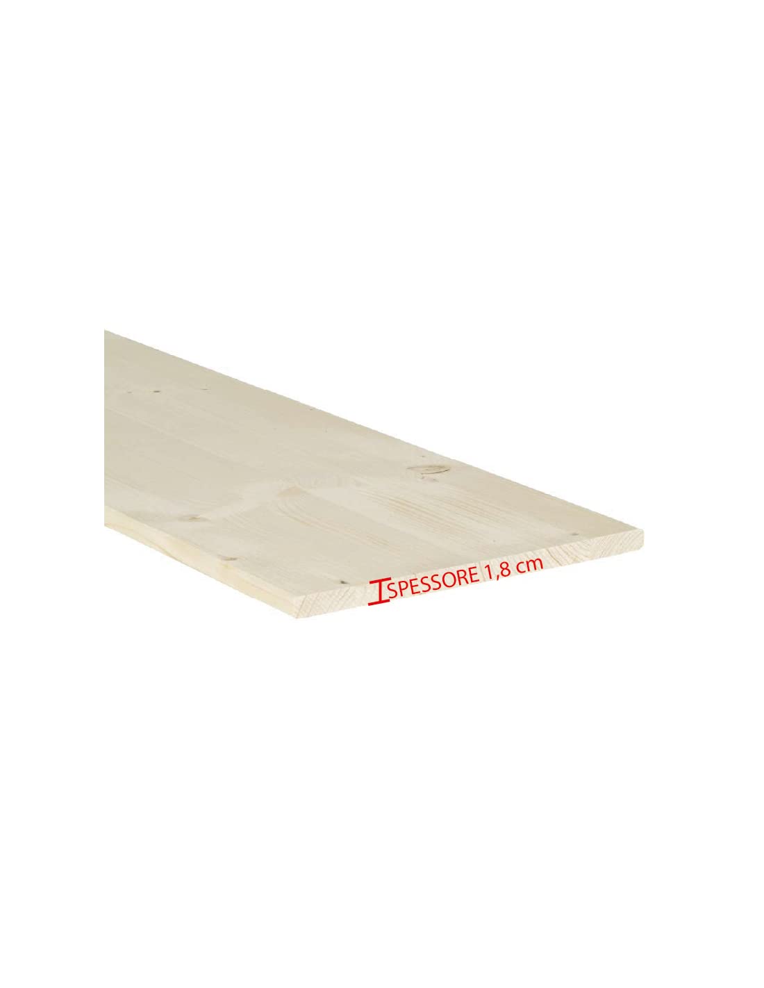 Legno lamellare di Abete Spessore 1,8 cm x P 50 cm x L 200 cm