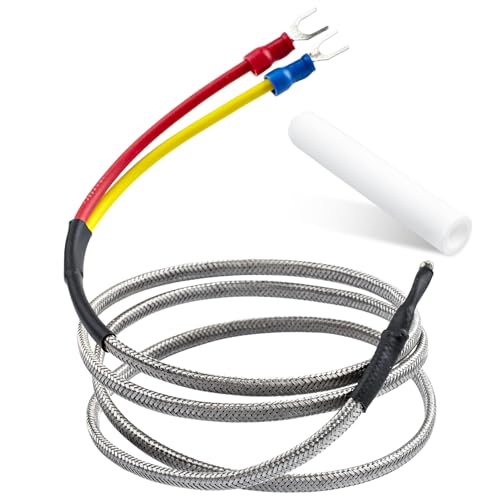 Replacement Thermocouple for Quadrafire pellet stove parts,fit for Quadra-Fire 800, 1000, 1100i, 1200, 1200i Pellet Stoves,with Thermocouple Protection Tube (812-1322)