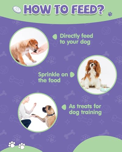 Juckreiz für Hunde, Gegen Allergien für Hunde, 120 Leckere Snacks, Nahrungs Ergänzungsmittel zur Stärkung Immunsystems, Anti Juckreiz Gesundheitsprodukte für Kräuter, mit Taurin, Kurkuma, Kolostrum