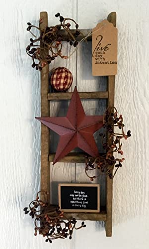 Furniture Barn USA Primitive Farmhouse Small Decorative Tobacco Lath...