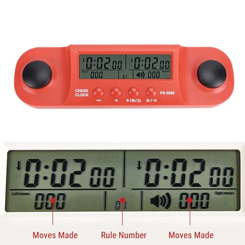 Reloj de ajedrez que funciona con pilas para jugar sin cables 5