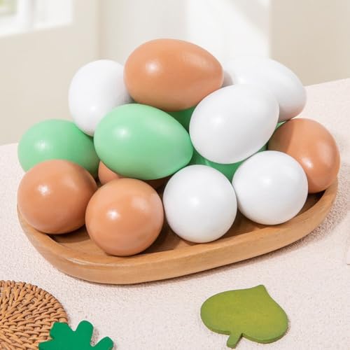 Œufs en bois incassables de Pâques pour jeux de tir de précision - 8