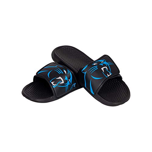 Image of FOCO mens NFL Team Cropped Big Logo Shower Sport Slide Flip Flop Sandals | Casual Sandals