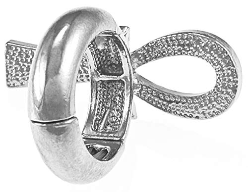 GWOOD Ankh Ring with Crystal Rhinestones and Stretch Band3