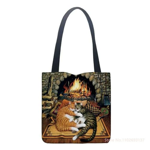 Sac fourre-tout écologique réutilisable en toile grand format