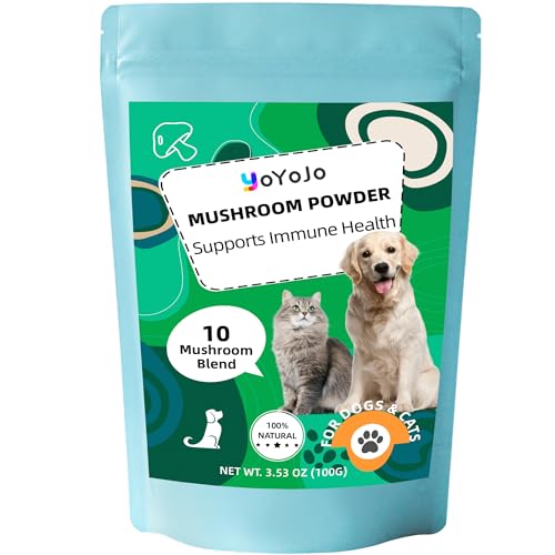Mushrooms Extract Powder for Dogs & Cats - 10 Mushrooms