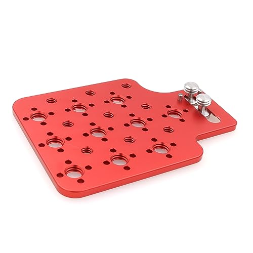 Eonvic 3/8” Thread Expansion Side Panel for ARRI Alexa/Mini/Mini LF/RED/Sony Camera Cold Shoe Side Panel Plate (Red) - Image 2