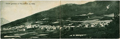 Primi '900 Folgaria Veduta Generale Panorama Monti Paese Trento B/N VG Cartolina Postale